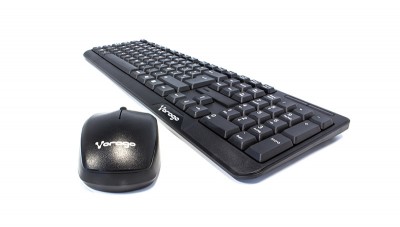 KIT TECLADO Y MOUSE VORAGO KM-302 INALAMBRICO NEGRO
