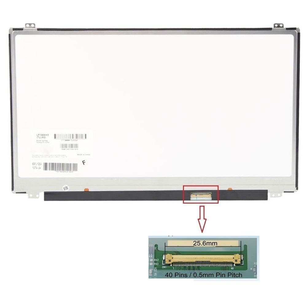LCD156-005 LCD 15.6 LED HD (1366x768) Conector Derecho 30P (Sin Brackets)
