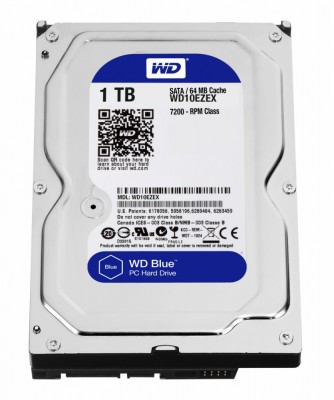 *Disco Duro Interno Western Digital WD10EZEX Blue 3.5'', 1TB, SATA III, 6 Gbit/s, 7200RPM